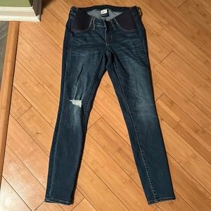 maternity side panel skinny jeans old navy size 4